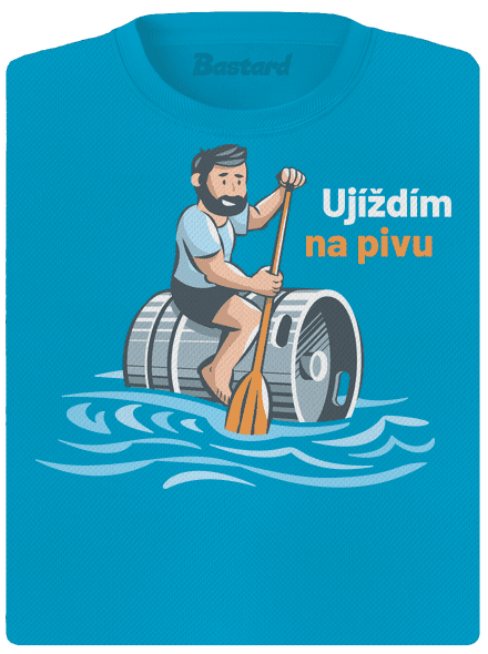 Ujíždím na pivu dámské sportovní tričko Blue Atol