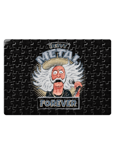 Heavy metal forever puzzle White