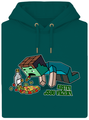Kostky jsou vrženy unisex mikina premium Emerald Green