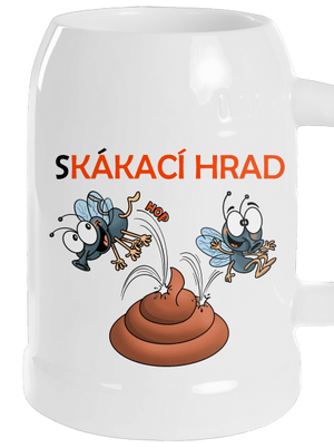 Skákací hrad půllitr White