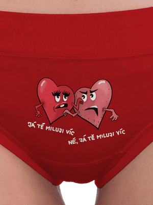Srdíčka dámské kalhotky Red Mal