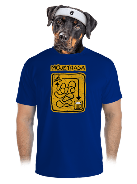 Moje trasa pánské sportovní tričko Royal Blue Mal