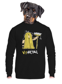 unisex mikina bez kapuce