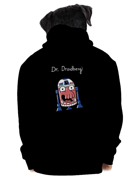 Dr. Droidberg pánská mikina na zip Black