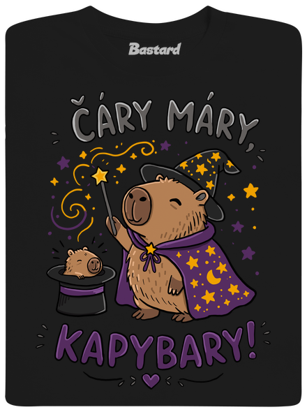 Čáry máry kapybary dětské tričko Black