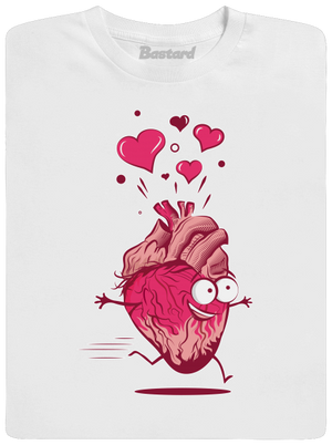 Zamilovaná srdíčka pánské tričko White