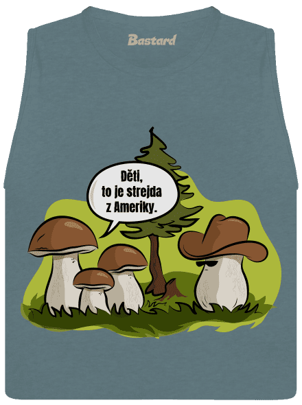 Strejda z Ameriky dámské tílko volné Heather Deep Teal