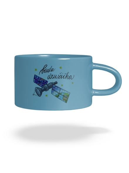 Budu družička hrnek makronka Blue Macaron