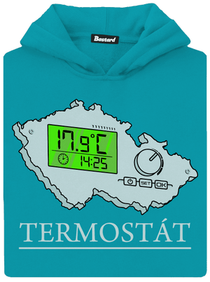 Termostát dětská mikina klokanka Hawaiian Blue