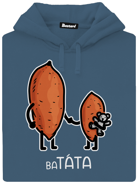 Batáta dámská mikina klokanka Denim
