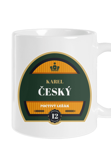 Pivní etiketa klasický hrnek White