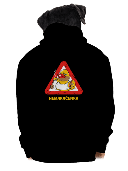 Nemakačenka pánská mikina na zip Black