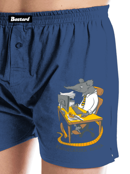 Kancelářská krysa pánské trenky Blue