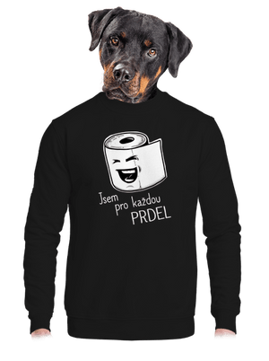 unisex mikina bez kapuce