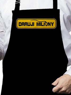 Miliony zástěra Black