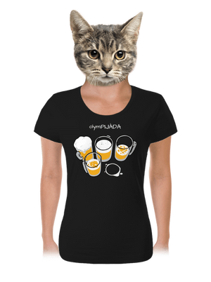 Pijáda dámské tričko Black