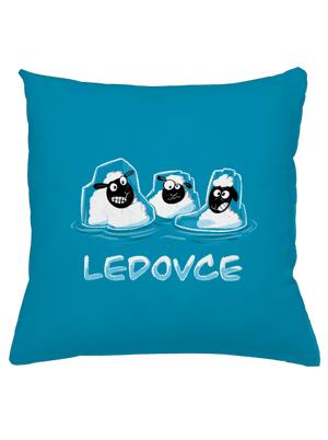 Ledovce polštář Blue Turquoise