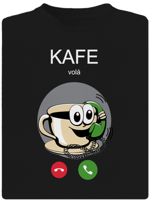 Kafe volá dětské sportovní tričko Black