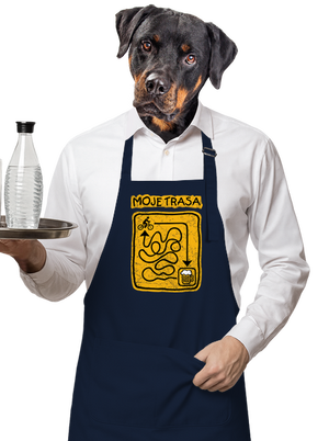 Moje trasa zástěra Navy