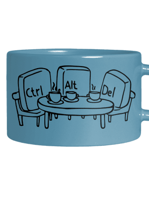 Nerozluční kamarádi hrnek makronka Blue Macaron