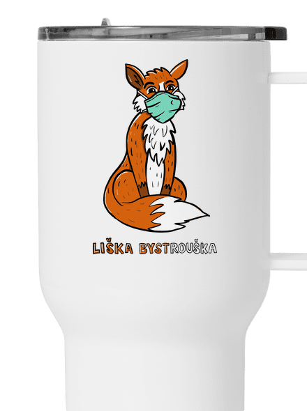 Liška Bystrouška termohrnek White