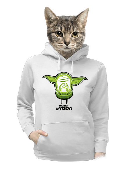 Mistr DiYoda dámská mikina klokanka White