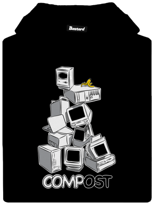 Compost dámská mikina klokanka Black