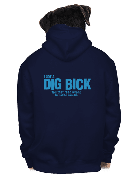 Dig bick pánská mikina na zip Navy