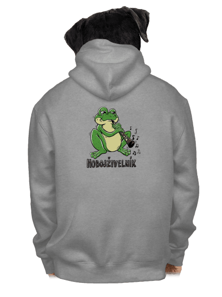 Hobojživelník pánská mikina na zip Light Melange