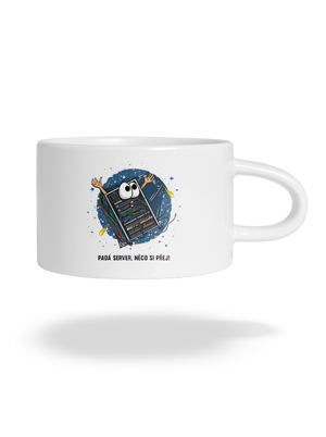 Padá server hrnek makronka White