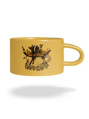 Hafo kafo hrnek makronka Yellow Macaron