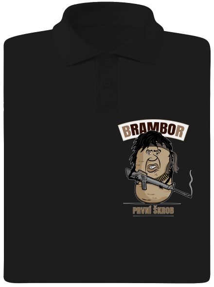 Brambor pánská polokošile Black