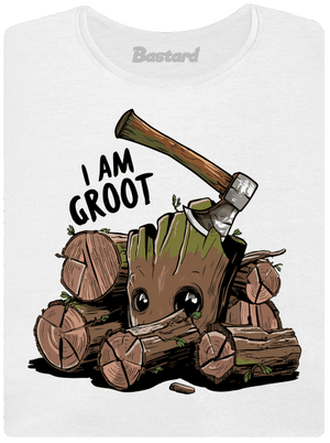 I Am Groot dámské tričko s lemem White