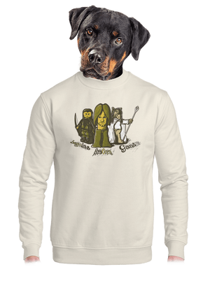 unisex mikina bez kapuce