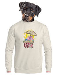 unisex mikina bez kapuce