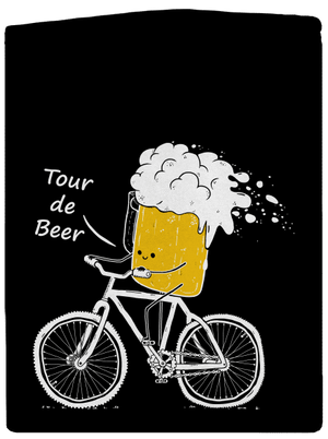 Tour de beer pánská mikina na zip Black