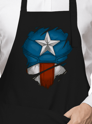 Captain Inside zástěra Black