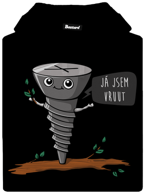 Já jsem Vruut dámská mikina klokanka Black