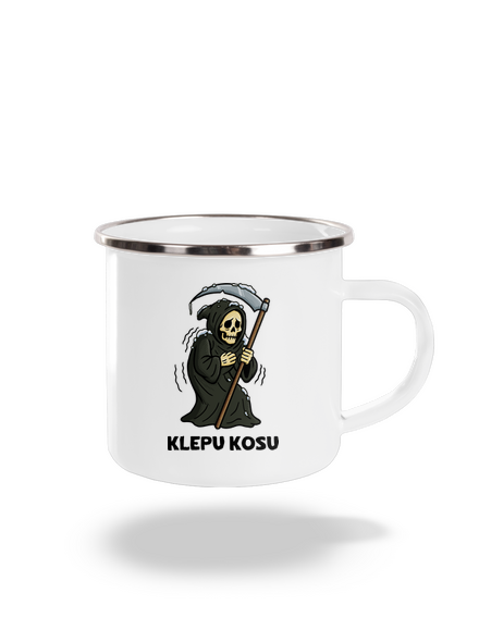 Klepu kosu plecháček White