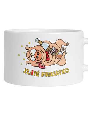 Zlité prasátko hrnek makronka White
