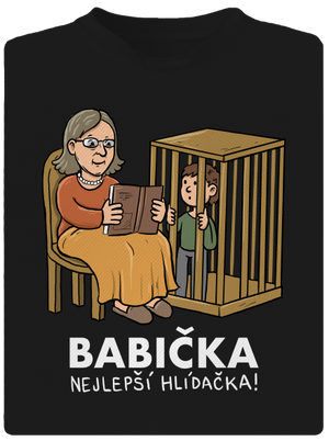 Babička hlídačka pánské sportovní tričko Black