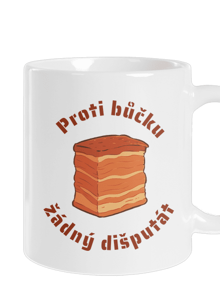 Proti bůčku žádný dišputát klasický hrnek White