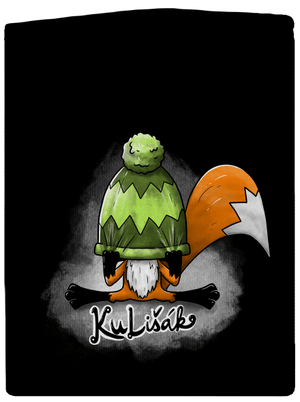 Kulišák pánská mikina na zip Black