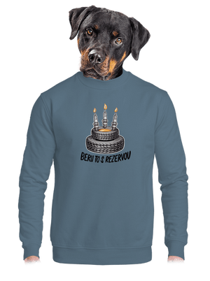 Beru to s rezervou unisex mikina bez kapuce Nordic Blue