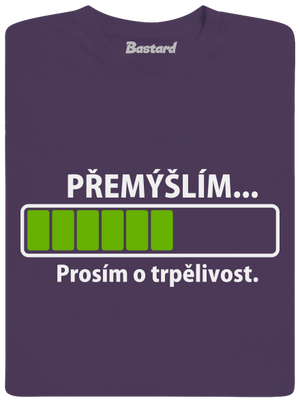 Přemýšlím pánské tričko Urban Purple