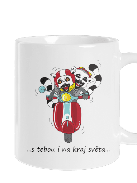 S tebou i na kraj světa klasický hrnek White