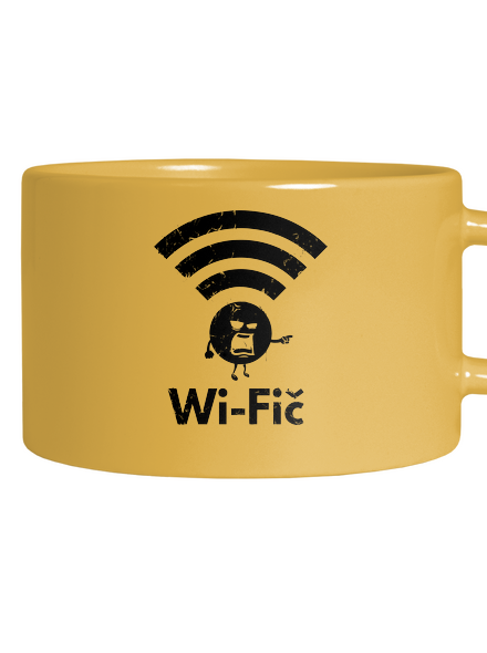 Wifič hrnek makronka Yellow Macaron