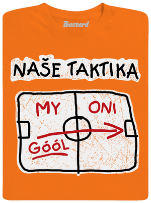 Naše taktika pánské tričko Orange