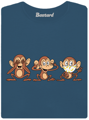 Opičky dámské tričko premium Petrol Blue