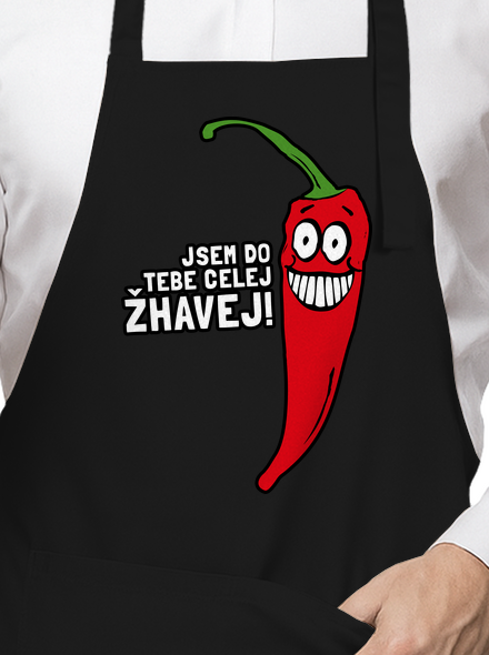 Spalující touha zástěra Black